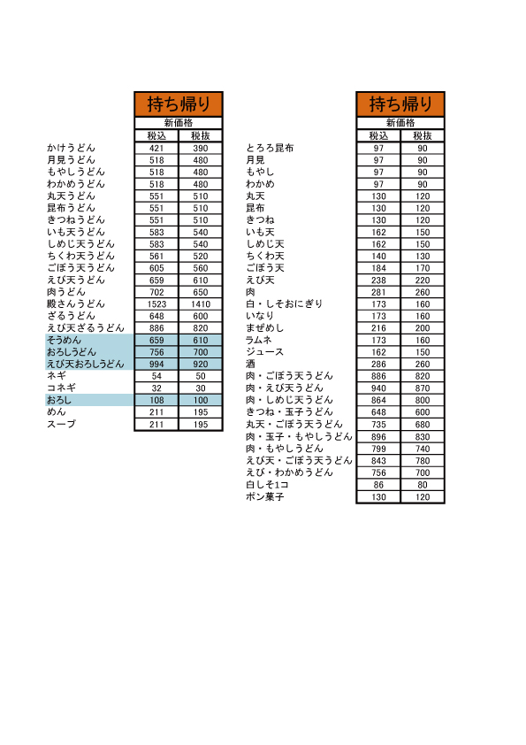 2025.4持ち帰り価格表書き出し